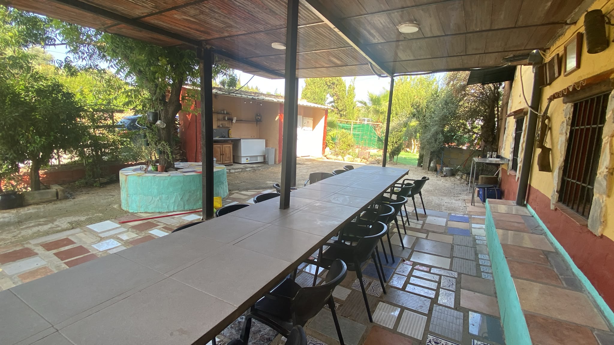 Finca La Serrana, patio y zona exterior