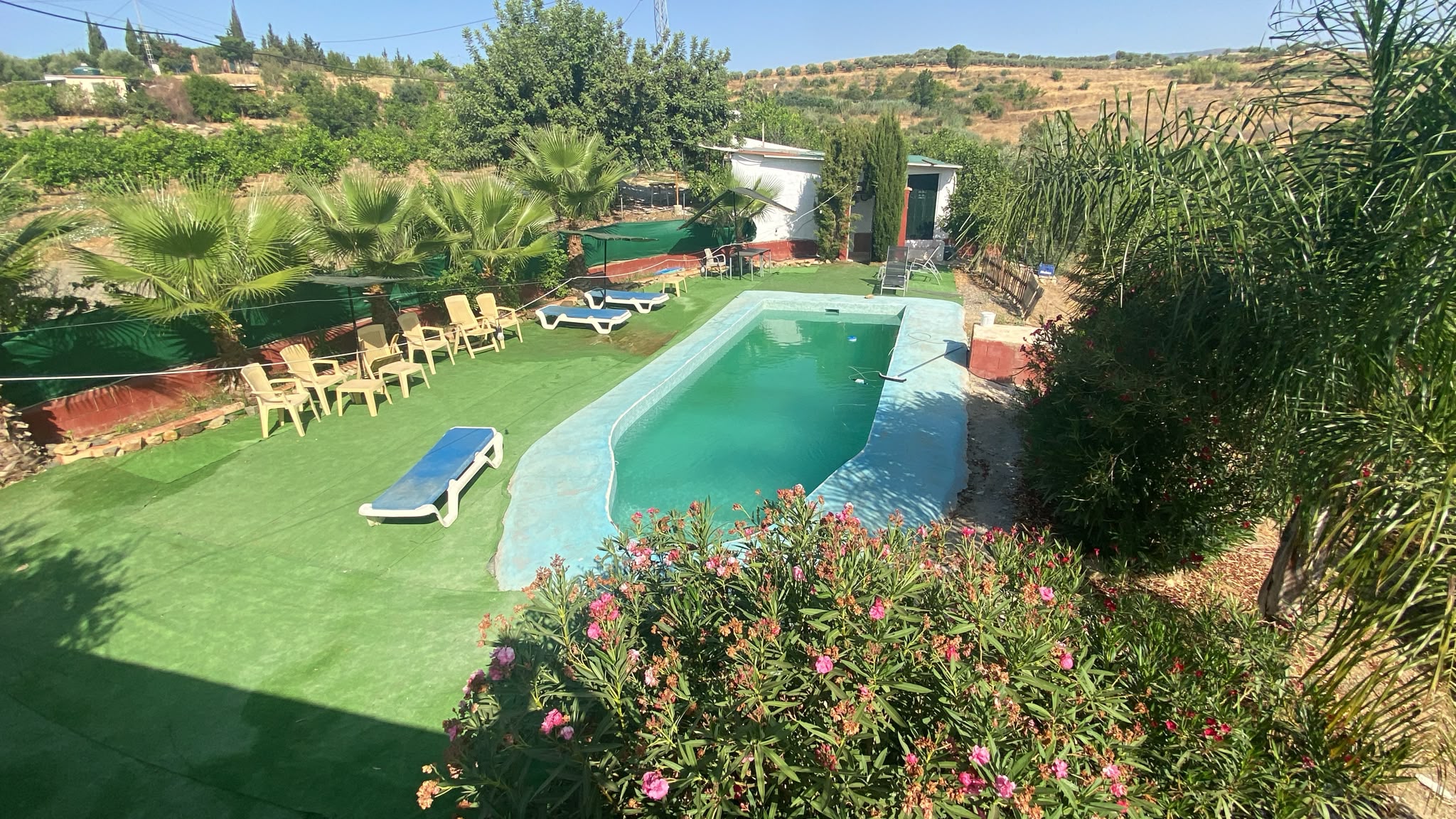 Finca La Serrana, vista aérea de la finca